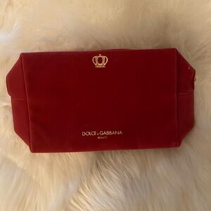 Dolce & Gabbana Velvet Red Cosmetic Case